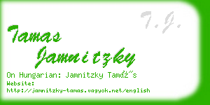 tamas jamnitzky business card